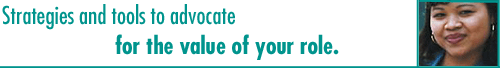 Find out how to advocate for your role