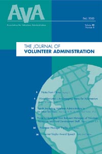 AVA Journal of Volunteer Administration
