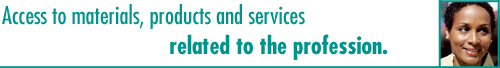 We keep you in touch with the materials, products and services related to the profession
