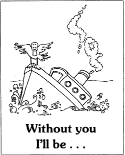 Without You I'd
  Be Sunk Clip Art